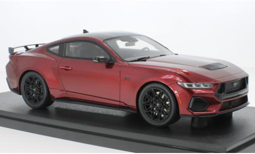 Ford Mustang 1/18 GT Spirit GT metallise rouge foncé 2024 coche miniatura