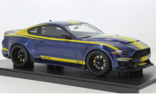 Coche miniatura Ford Mustang 1/18 GT Spirit Shelby Super Snake azul foncé/amarillo Blue Hornet 2021 Ford Mustang 1/18 GT Spirit Shelby Super Snake azul foncé/amarillo Blue Hornet 2021 coche miniatura