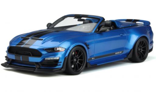 Coche miniatura Ford Mustang 1/18 GT Spirit Shelby Super Snake Speedster metallise azul 2022 Ford Mustang 1/18 GT Spirit Shelby Super Snake Speedster metallise azul 2022 coche miniatura