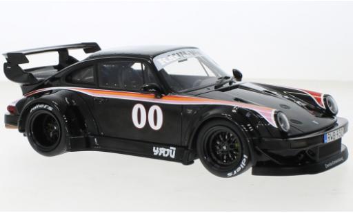 Porsche 930 RWB 1/18 GT Spirit 911  negro Yajü coche miniatura