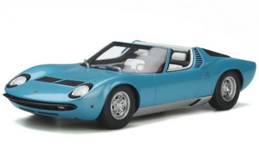 Lamborghini Miura 1/18 GT Spirit P400S Roadster azul 1968 coche miniatura