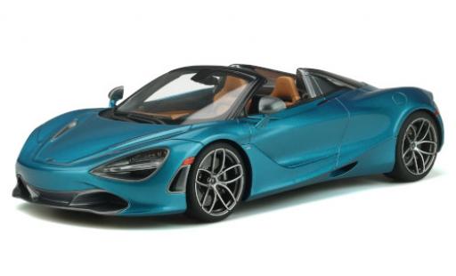 McLaren 720 1/18 GT Spirit S Spider metalico azul 2018 coche miniatura