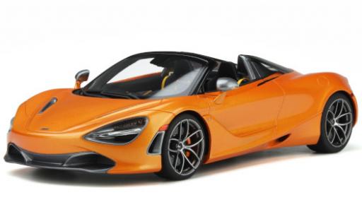 McLaren 720 1/18 GT Spirit S Spider metalico naranja 2018 coche miniatura