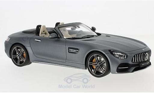 Coche miniatura Mercedes AMG GT 1/18 GT Spirit C Roadster matt-gris 2017 Mercedes AMG GT 1/18 GT Spirit C Roadster matt-gris 2017 coche miniatura