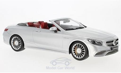 Coche miniatura Mercedes Classe S 1/18 GT Spirit AMG S 65 Convertible gris Mercedes Classe S 1/18 GT Spirit AMG S 65 Convertible gris coche miniatura