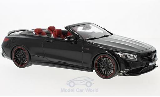Coche miniatura Mercedes CLA 1/18 GT Spirit Brabus 850 S Class Cabrio negro 2016 Mercedes CLA 1/18 GT Spirit Brabus 850 S Class Cabrio negro 2016 coche miniatura