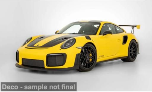 Coche miniatura Porsche 991 GT2 RS 1/12 GT Spirit 911 (.2) gelb/schwarz 2018 1:12 Porsche 991 GT2 RS 1/12 GT Spirit 911 (.2) gelb/schwarz 2018 1:12 coche miniatura