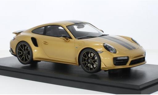 Coche miniatura Porsche 991 Turbo S 1/18 GT Spirit 911 (.2) gold 2018 1:18 Porsche 991 Turbo S 1/18 GT Spirit 911 (.2) gold 2018 1:18 coche miniatura