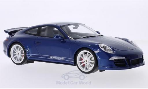 Porsche 991 4S 1/18 GT Spirit 911 () Carrera 4S metalico azul/blanco RHD 5M Fans coche miniatura
