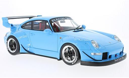 Porsche 993 RWB 1/12 GT Spirit 911 () RWB azul coche miniatura