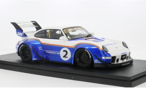 Coche miniatura Porsche 993 RWB 1/18 GT Spirit 911  LBWK blau/weiss 2023 1:18 Porsche 993 RWB 1/18 GT Spirit 911  LBWK blau/weiss 2023 1:18 coche miniatura