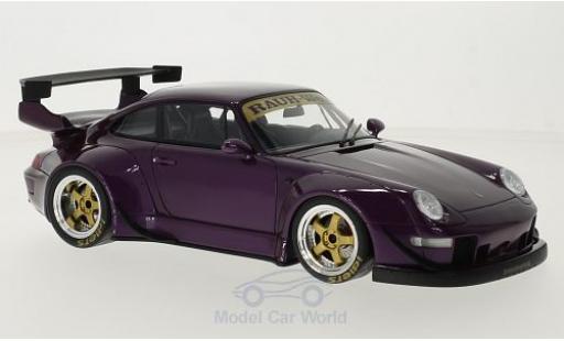 Porsche 993 RWB 1/18 GT Spirit 911 () RWB metalico purpura coche miniatura