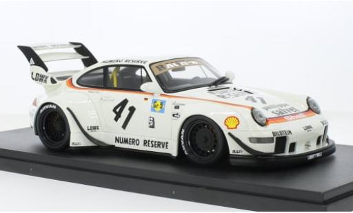 Coche miniatura Porsche 993 RWB 1/18 GT Spirit 911  weiss Kato-San 1:18 Porsche 993 RWB 1/18 GT Spirit 911  weiss Kato-San 1:18 coche miniatura