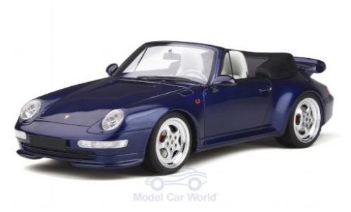 Porsche 993 Turbo 1/18 GT Spirit 911 () Turbo Cabriolet metalico azul coche miniatura