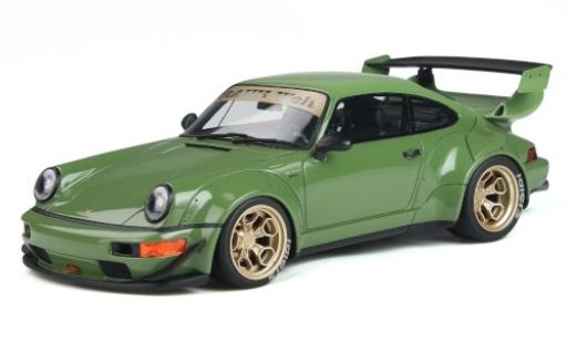 Coche miniatura Porsche 911 1/18 GT Spirit RWB Body Kit verde Porsche 911 1/18 GT Spirit RWB Body Kit verde coche miniatura