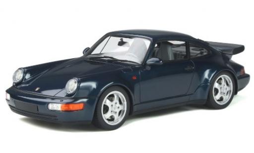 Porsche 964 Turbo 1/18 GT Spirit 911 Turbo 3.3 () azul 1991 coche miniatura