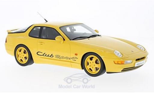 Porsche 968 1/18 GT Spirit Club Sport amarillo coche miniatura