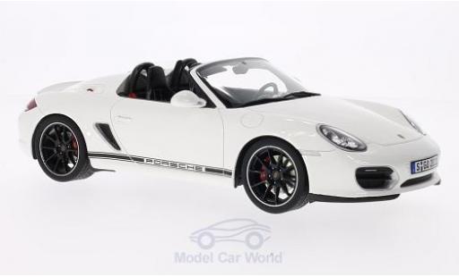 Coche miniatura Porsche Boxster 1/18 GT Spirit Spyder blanco Türen und Hauben geschlossen ohne Vitrine Porsche Boxster 1/18 GT Spirit Spyder blanco Türen und Hauben geschlossen ohne Vitrine coche miniatura