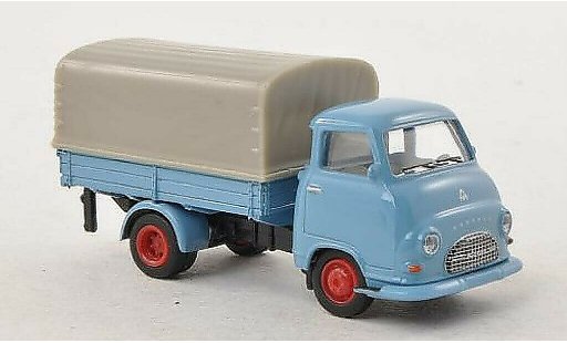 Hanomag Kurier Pritsche 1/87 Schuco plataforma gris-azul PP-LKW coche miniatura