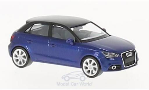 Coche miniatura Audi A1 1/87 Herpa Sportback metalico azul/negro Audi A1 1/87 Herpa Sportback metalico azul/negro coche miniatura