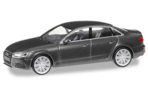 Audi A4 1/87 Herpa (B9) metalico gris coche miniatura
