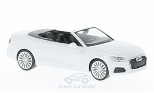 Audi A5 1/87 Herpa Cabrio blanco coche miniatura