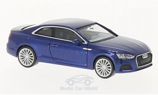 Coche miniatura Audi A5 1/87 Herpa Coupe metalico azul Audi A5 1/87 Herpa Coupe metalico azul coche miniatura
