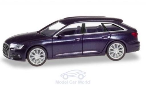 Coche miniatura Audi A6 1/87 Herpa Avant metalico azul Audi A6 1/87 Herpa Avant metalico azul coche miniatura