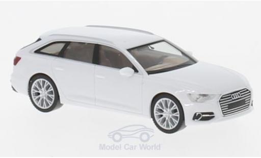 Audi A6 1/87 Herpa Avant blanco coche miniatura