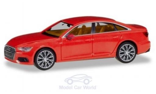 Coche miniatura Audi A6 1/87 Herpa Limousine rojo mit zweifarbigen Felgen Audi A6 1/87 Herpa Limousine rojo mit zweifarbigen Felgen coche miniatura