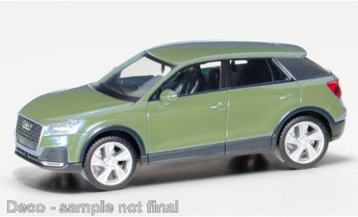 Audi Q2 1/87 Herpa metalico verde coche miniatura