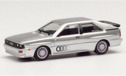 Audi Quattro 1/87 Herpa gris/Dekor coche miniatura