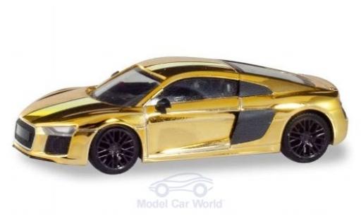Coche miniatura Audi R8 1/87 Herpa V10 Plus gold Felgen: negro Audi R8 1/87 Herpa V10 Plus gold Felgen: negro coche miniatura