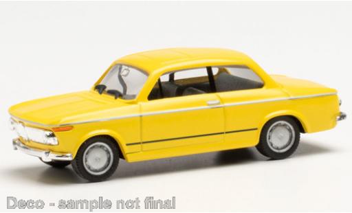 Bmw 1602 1/87 Herpa amarillo coche miniatura