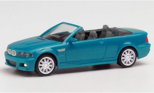 Bmw M3 1/87 Herpa (E46) Cabriolet azul coche miniatura