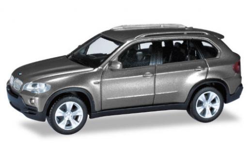 Bmw X5 1/87 Herpa metalico gris coche miniatura