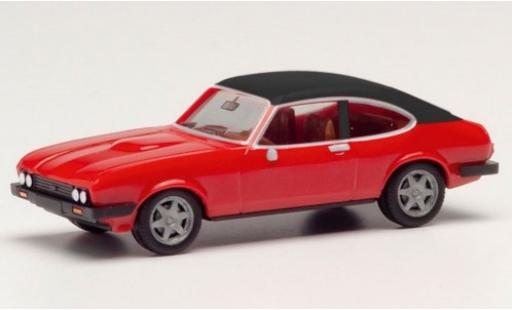 Coche miniatura Ford Capri 1/87 Herpa MK II rojo/matt-negro Ford Capri 1/87 Herpa MK II rojo/matt-negro coche miniatura