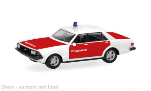 Coche miniatura Ford Granada 1/87 Herpa weiss/rojo Feuerwehr 1:87 Ford Granada 1/87 Herpa weiss/rojo Feuerwehr 1:87 coche miniatura