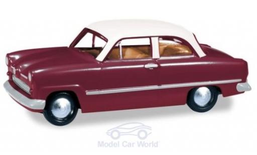 Coche miniatura Ford Taunus 1/87 Herpa 12M rojo/blanco Ford Taunus 1/87 Herpa 12M rojo/blanco coche miniatura