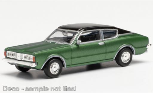 Coche miniatura Ford Taunus 1/87 Herpa (TC I) Coupe metalico verde/negro Ford Taunus 1/87 Herpa (TC I) Coupe metalico verde/negro coche miniatura