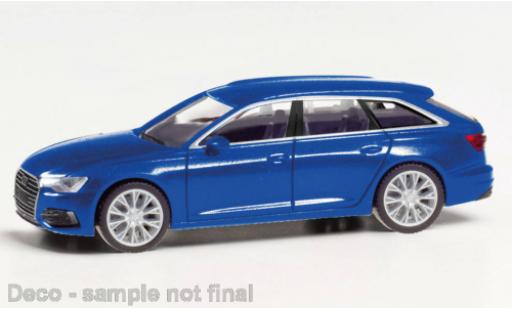 Coche miniatura Audi A6 1/87 Herpa Avant metallise azul Audi A6 1/87 Herpa Avant metallise azul coche miniatura