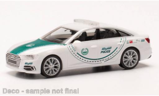 Audi A6 1/87 Herpa Dubai Police coche miniatura