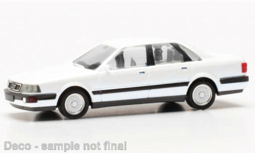 Audi V8 1/87 Herpa blanche coche miniatura