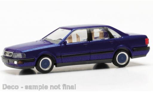 Audi V8 1/87 Herpa metallise azul coche miniatura