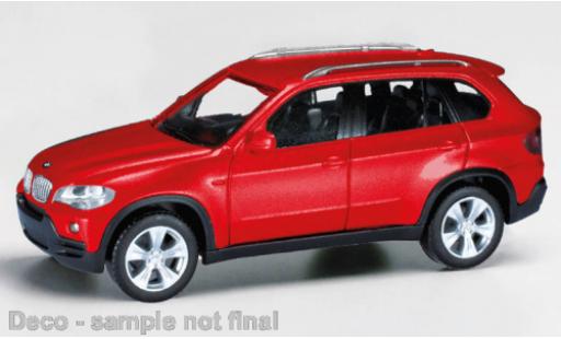 Bmw X5 1/87 Herpa metallise rouge coche miniatura