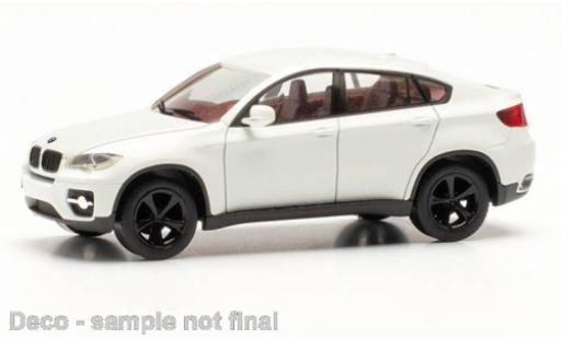 Bmw X6 1/87 Herpa blanche coche miniatura