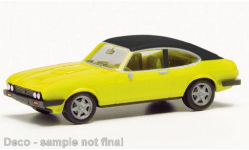 Coche miniatura Ford Capri 1/87 Herpa MK III amarillo/negro Ford Capri 1/87 Herpa MK III amarillo/negro coche miniatura
