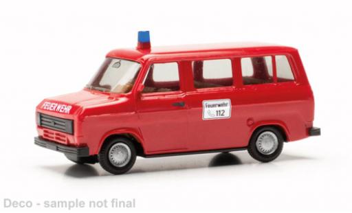 Coche miniatura Ford Transit 1/87 Herpa bus MTW pompiers Ford Transit 1/87 Herpa bus MTW pompiers coche miniatura