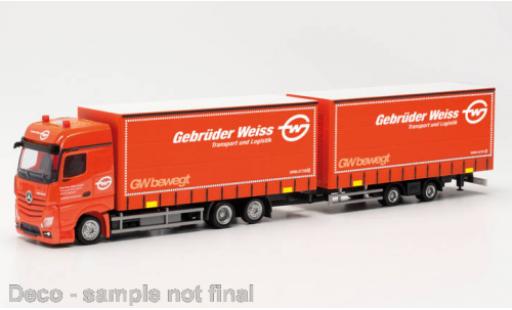 Coche miniatura Mercedes Actros 1/87 Herpa Bigspace Gebrüder Weiss (A) 2018 Mercedes Actros 1/87 Herpa Bigspace Gebrüder Weiss (A) 2018 coche miniatura