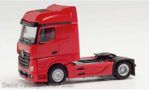 Coche miniatura Mercedes Actros 1/87 Herpa Bigspace rouge 2018 Mercedes Actros 1/87 Herpa Bigspace rouge 2018 coche miniatura